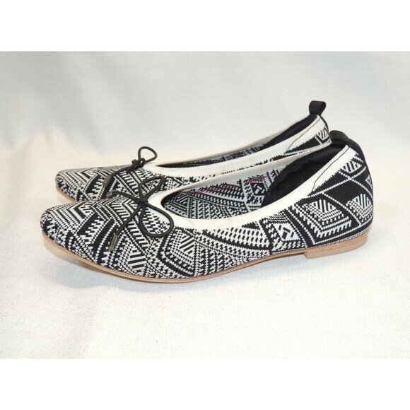 Skechers Cleo Snip Sweet Class Black White Stretchy Classic Ballet Flats Sz. 7 - Picture 2 of 7